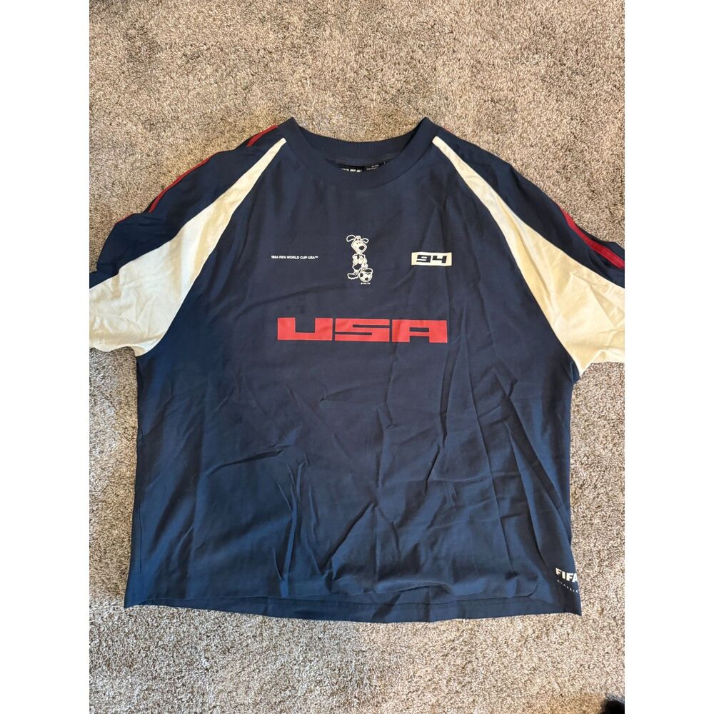 FIFA Classics 1994 World Cup USA Soccer Shirt Navy Size XL